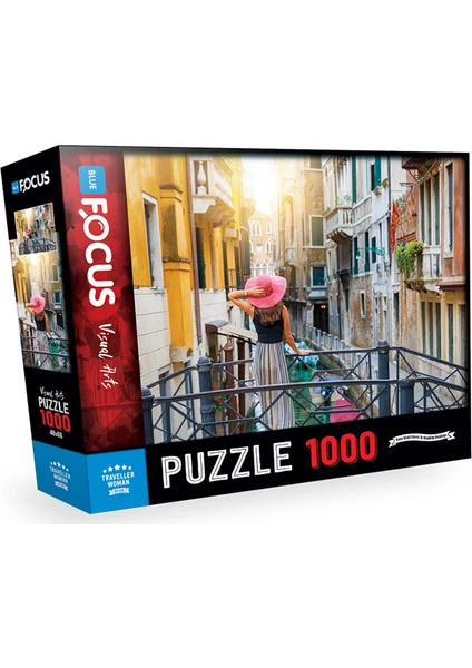 Blue Focus 1000 Parça Puzzle - Traveller Woman