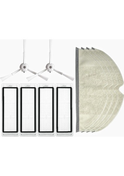 Roborock S5 Max Robot Paspas +Hepa Filtre+Yan Fırça Seti