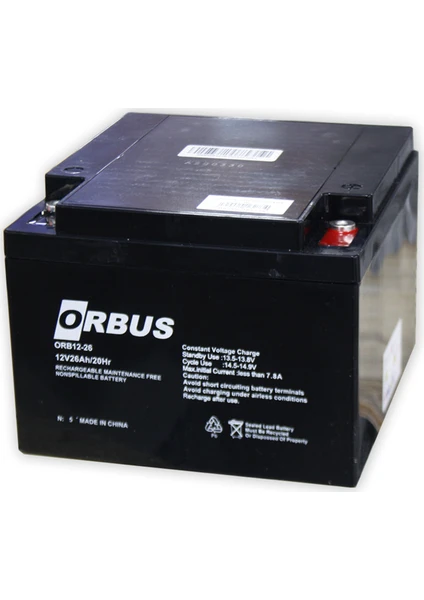 12 V 26AH ORB12-26 Bakımsız Kuru Akü