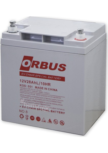 12 V 28AH Dik Engelli Bakımsız Tip Karbon Jel