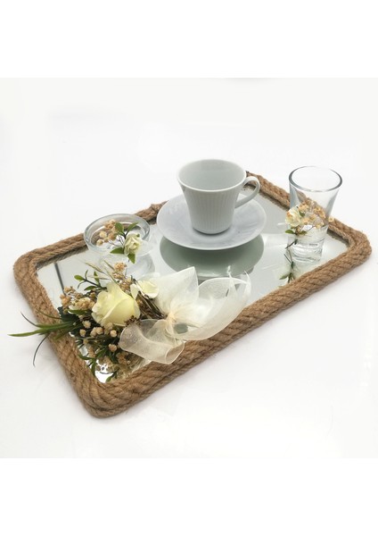 Damat Kahve Fincanı TEPSISI BEYAZ 54192