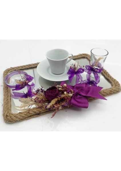 Damat Kahve Fincanı TEPSISI MOR 54198