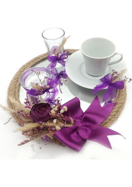 Damat Kahve Fincanı TEPSISI MOR 54199