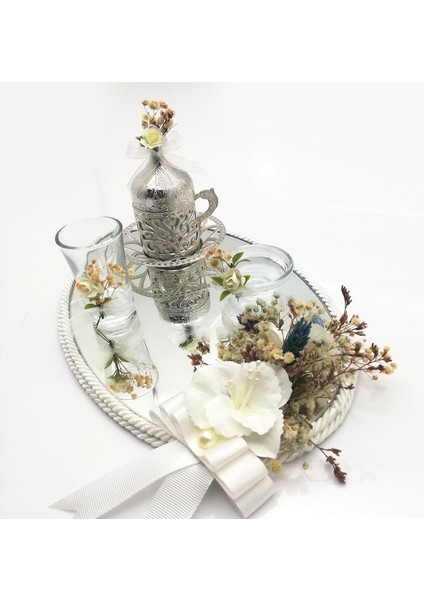 Damat Kahve Fincanı TEPSISI GÜMÜŞ 54171