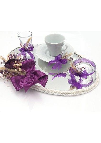 Damat Kahve Fincanı TEPSISI MOR 54187