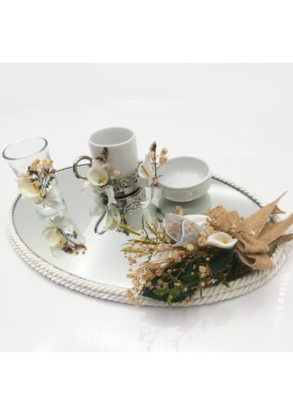 Damat Kahve Fincanı TEPSISI BEYAZ 53107
