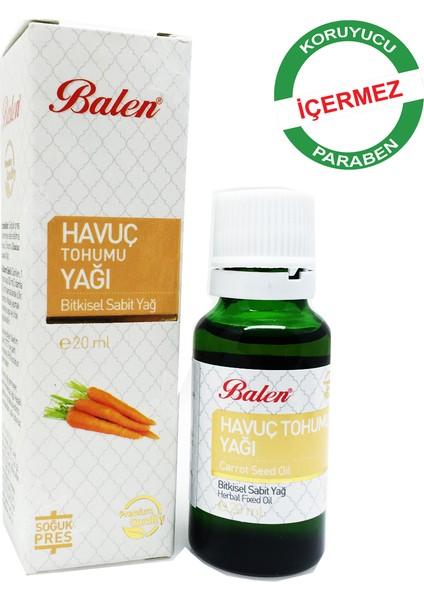 Havuç Tohumu Yağı 20 ml x 2li