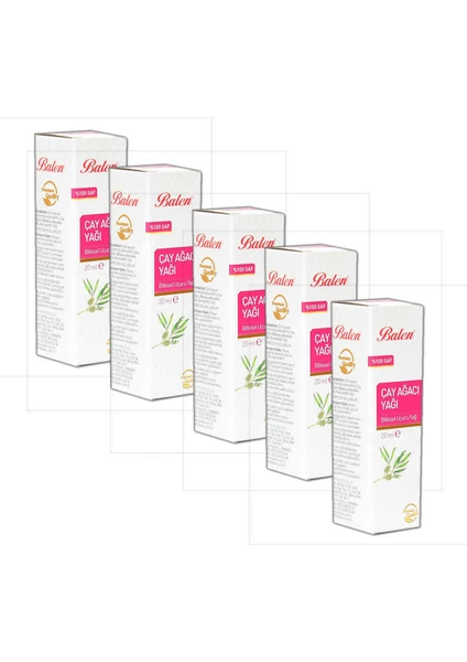 Çay Ağacı Yağı 20 ml x 5li