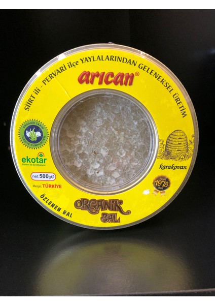 Siirt Pervari Organik Karakovan Petek Balı 500gr fiyatları