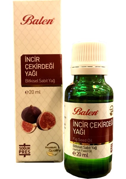 Incir Çekirdeği Yağı 20 ml Soğuk Pres