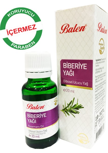 Biberiye Yağı 20 ml x 3 Lü