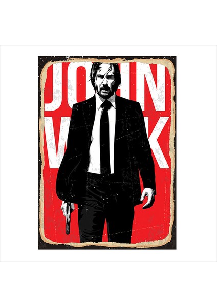 John Wick Afiş Dekoratif Mdf Tablo