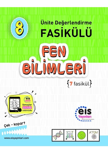 Eis Yayınları 8.Sınıf Fen Bilimleri Ünite Değerlendirme Fasikülü