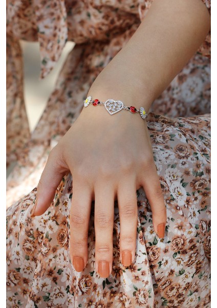 Kalp Model Kadın Gümüş Bileklik fiyatları