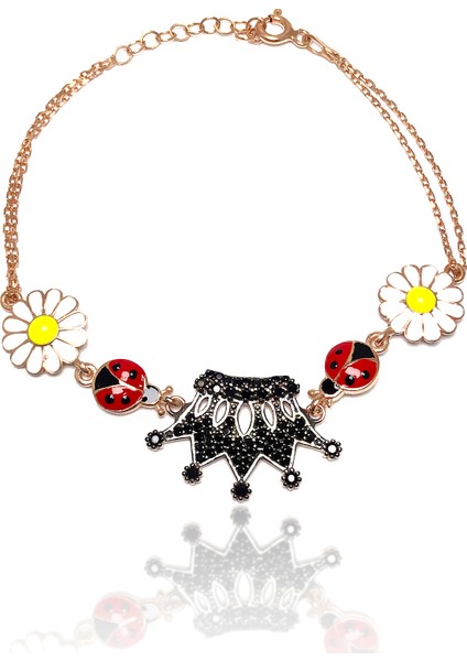 Tac Model Rose Kaplama Kadın Gümüş Bileklik modelleri