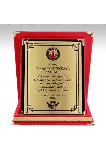 Plaket - Orta Boy