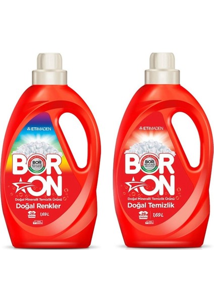 Doğal Temizlik +Doğal Renkler Sıvı Deterjan 1,69 Lt 2 x 26 Yıkama