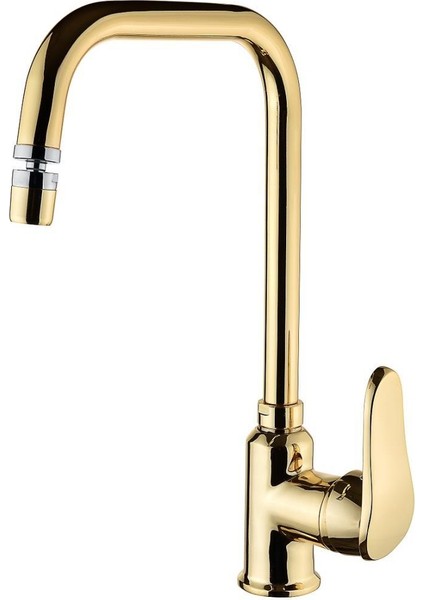 Elmas Gold S-Line 360° Oynar Başlıklı Mutfak Evye Bataryası