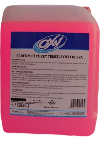 Parfümlü Yüzey Temizleyici Frezya 5 kg