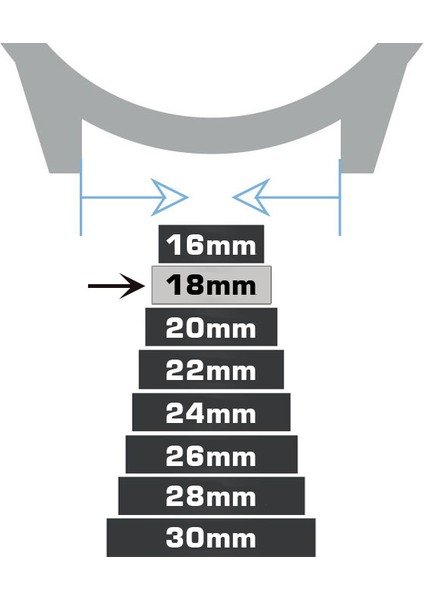 18mm Lacivert Floter Deri Saat Kordonu