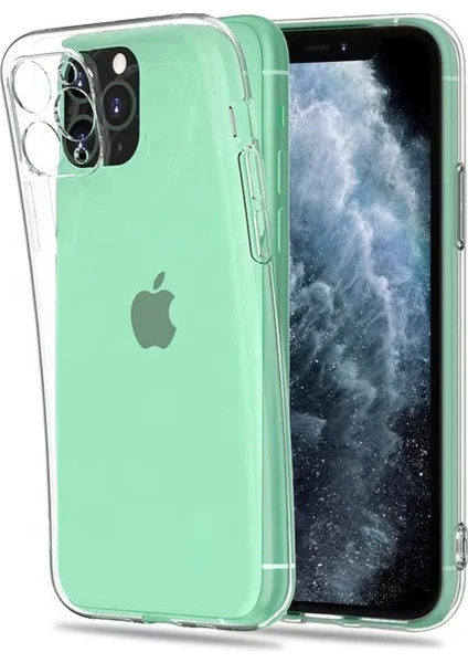 Apple iPhone 11 Şeffaf Kamera Korumalı Silikon Kılıf