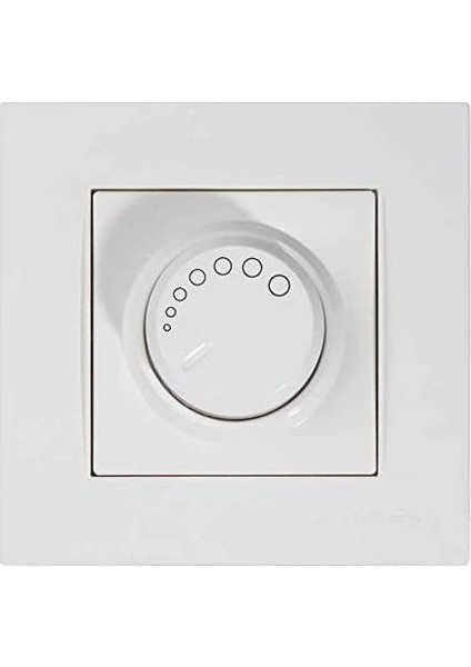 Rita Serisi Rl Işıklı Dimmer Anahtar(Çerçeve DAHİL)(600W)-BEYAZ