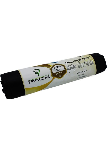 Endüstriye Jumbo Boy Çöp Torbası 80 x 110 10'lu