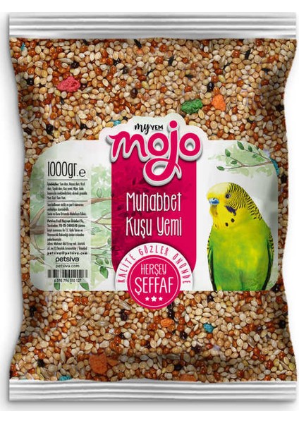 Mojo Muhabbet Kuşu Tam Yem 1 kg