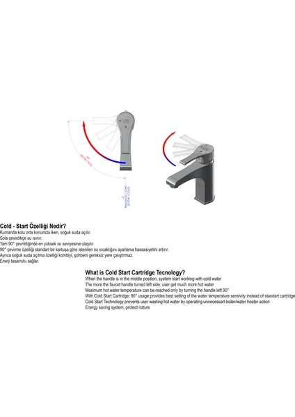 MLB85-C Ritmo Lavabo Bataryası Cold Start Stop