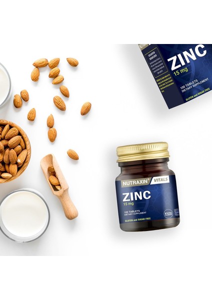 C Vitamin 30 Tablet 1000 mg - Nutraxin Zinc Sulphate 100 Tablets + Hap Kutusu fiyatları