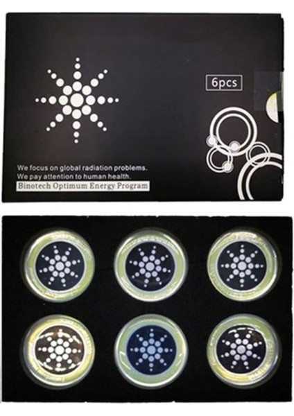 6 Adet Telefon Radyasyon Önleyici Etiket - Emf Koruyucu Sticker Seti - Tüm Tablet - Telefon Uyumlu