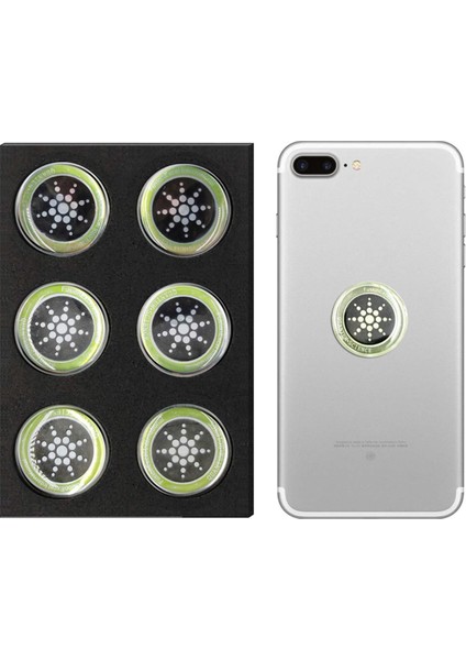 6 Adet Telefon Radyasyon Önleyici Etiket - Emf Koruyucu Sticker Seti - Tüm Tablet - Telefon Uyumlu modelleri