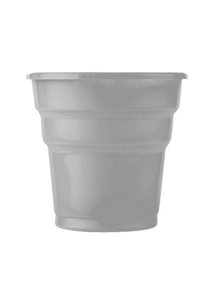 Renkli Plastik Bardak 25 Adet Gümüş