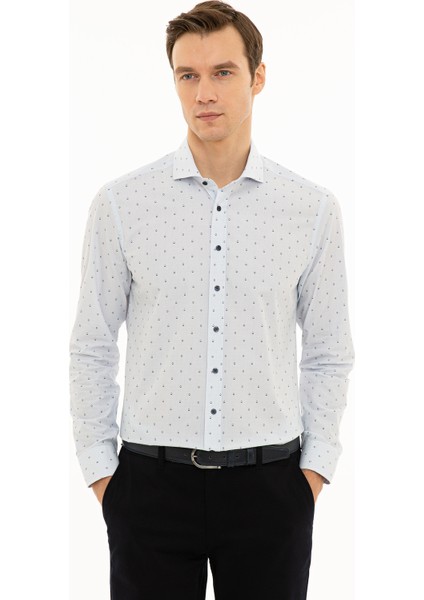 Açık Mavi Slim Fit Gömlek