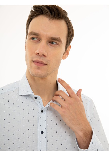 Açık Mavi Slim Fit Gömlek