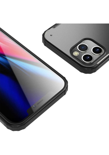 Apple iPhone 12 Pro Max Venga Serisi Arkası Mat Premium Kılıf Siyah