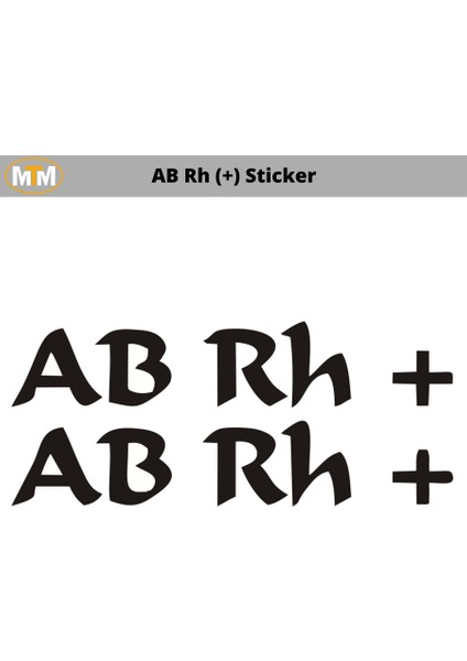 Ab Rh (+) Sticker