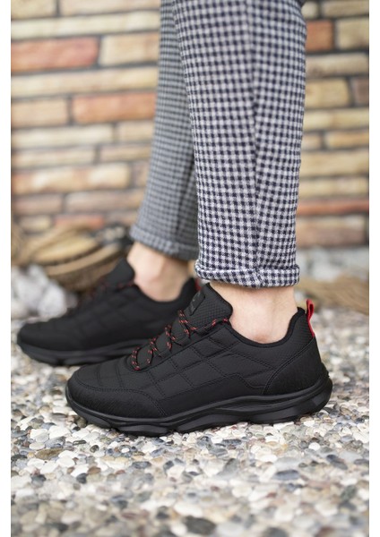 Siyah Kırmızı Erkek Sneaker 00121310