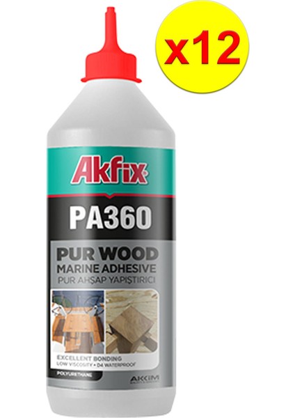 PA360 Pu Ahşap Tutkalı Deniz Tutkalı 12'li