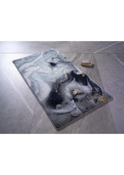 Liquid 50X57 Gri Banyo Halısı