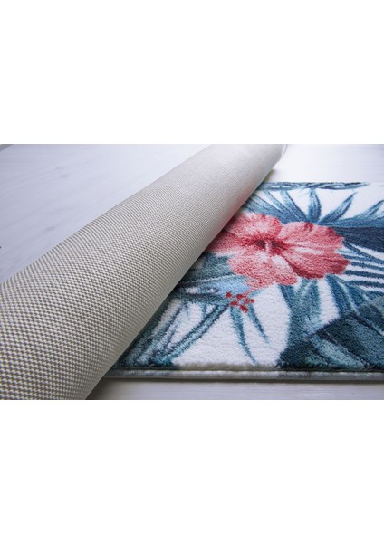 Hibiscus 50X57 Mercan Banyo Halısı