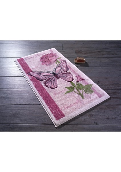 Carte Postale 50X57 Pembe Oymalı Banyo Halısı