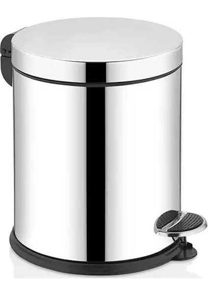 Pedallı Çöp Kovası Paslanmaz (Krom) 3 Lt