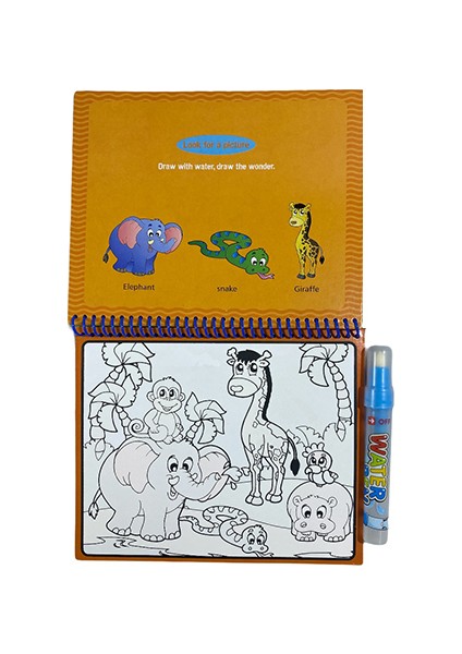 Magic Water Painting Zoo Hayvanat Bahçesi Sihirli Boyama Kitabı modelleri