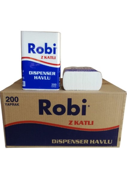 Z Katlamalı Dispenser Havlu 21 x 21.5 cm 200'LÜ x 12