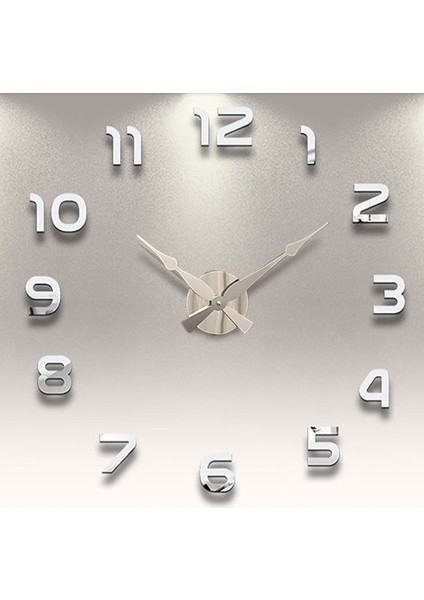 Modern Nesil Dıy 3D Dekoratif Büyük Boy Sticker Duvar Saati Model 5 G34T-01 fiyatları
