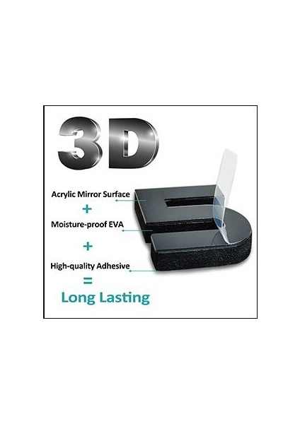 Modern Nesil Dıy 3D Dekoratif Büyük Boy Sticker Duvar Saati Model 5 G34T-01 indirimleri