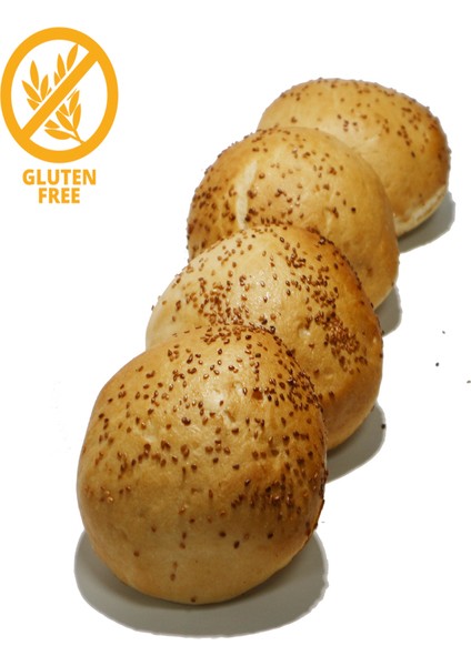 Glutensiz Hamburger Ekmeği 90 gr x 16'lı