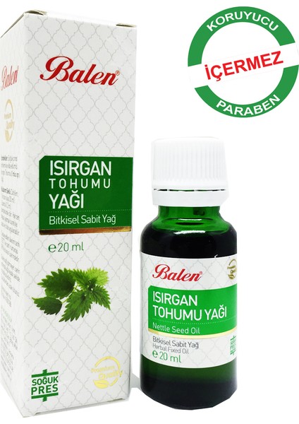 Isırgan Tohumu Yağı 20 ml x 3 Lü