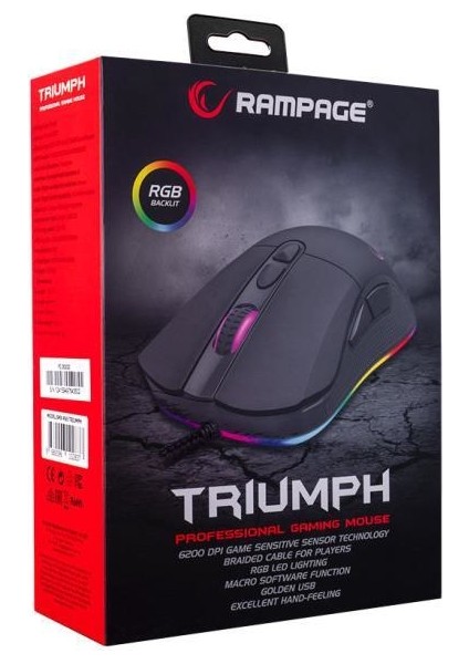 SMX-R65 Trıumph Rgb Işıklı 12400 Dpı Gaming Oyuncu Mouse